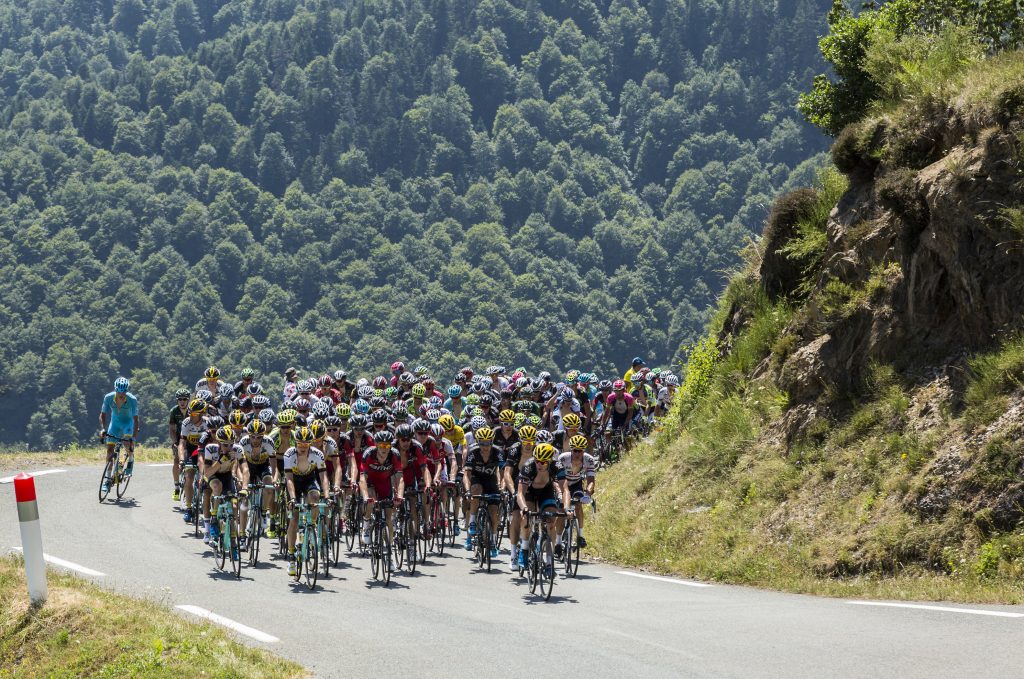 The Peloton on Col d'Aspin - Tour de France 2015