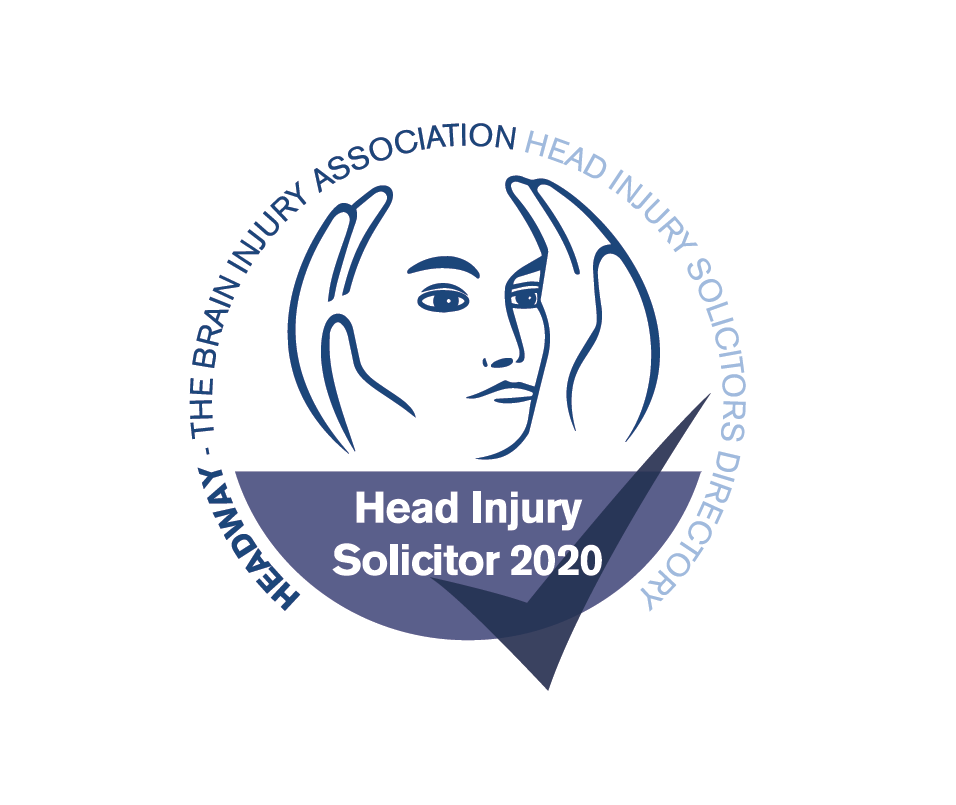 Head Injury Solicitor 2020 badge.