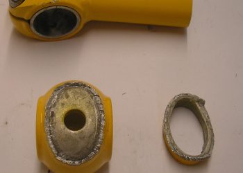 A bike component that failed because of welding issues.